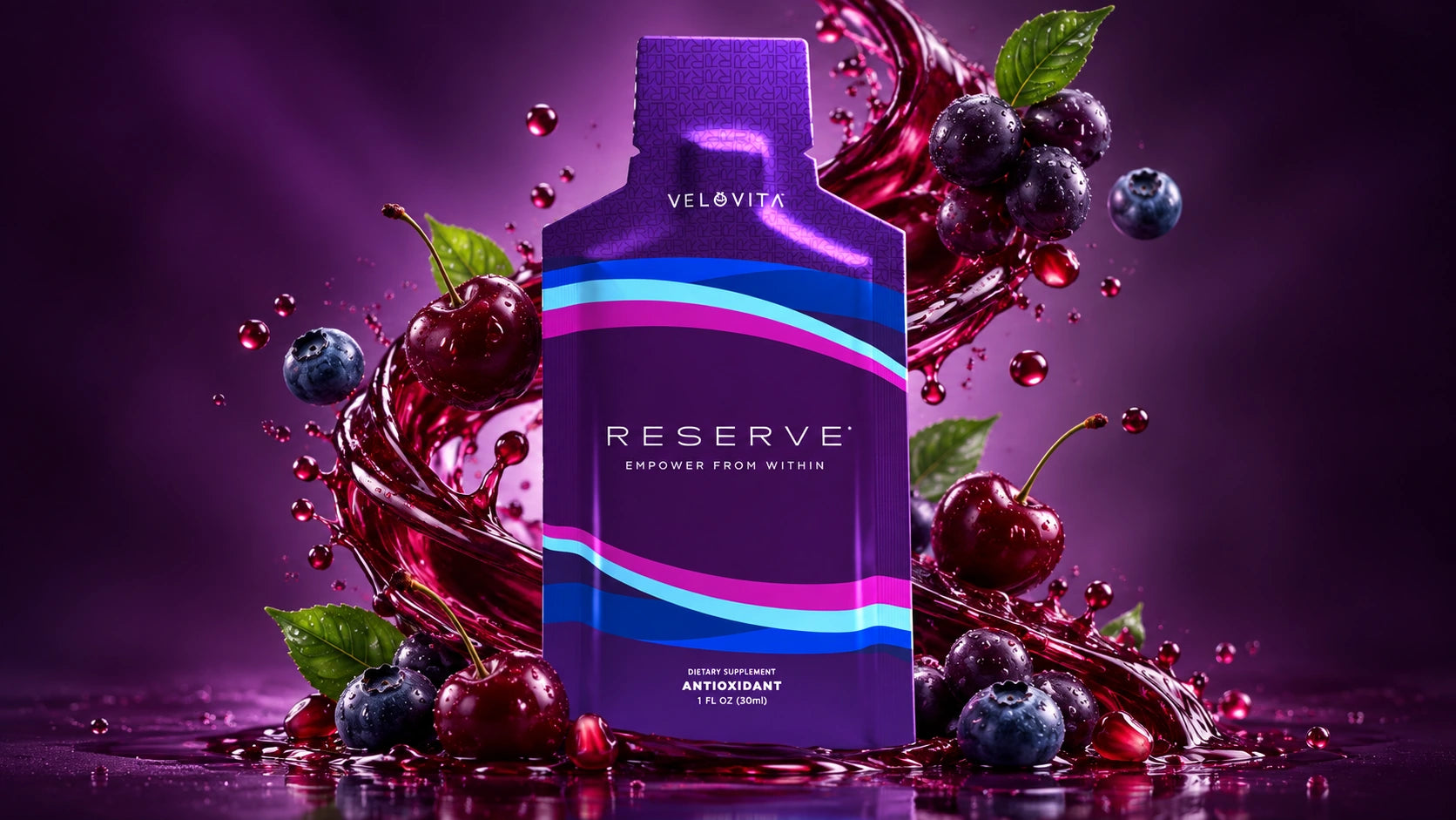 RESERVE® with dark cherries, berries and pomegranate